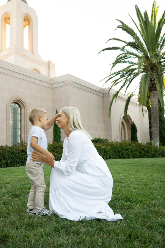 Hudson’s Adoption + ModWhite Temple Dresses